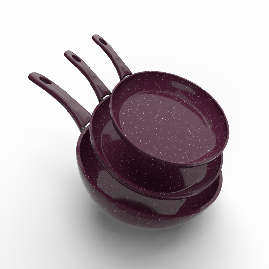 صورة طقم مقلاية 3قطعة مقاس 20&24& ووك غويطة مقاس 28سم 